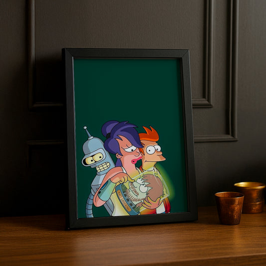 Cadre Photo Futurama - Leela, Bender et Philip