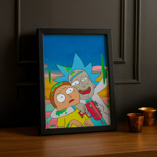 Cadre photo de Rick et Morty
