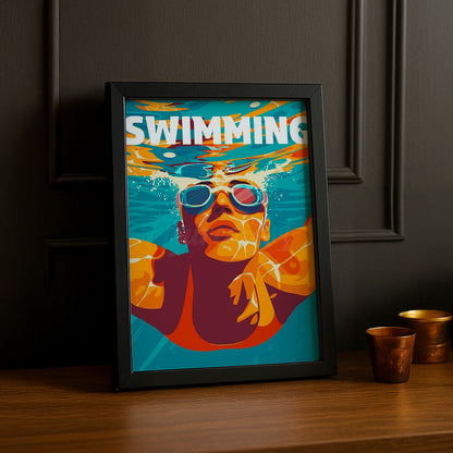 Cadre Photo Natation - Swimming