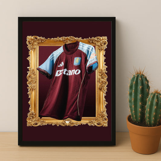 Cadre photo - Maillot Aston Villa Domicile 25-26