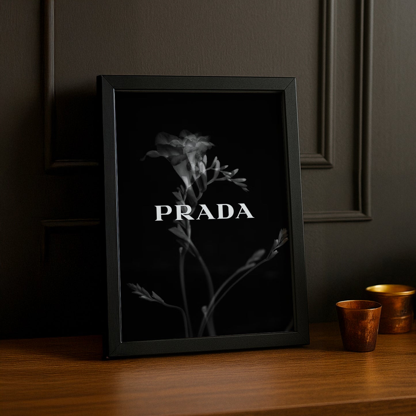 Cadre Photo Prada - Black Flower