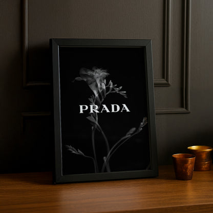 Cadre Photo Prada - Black Flower