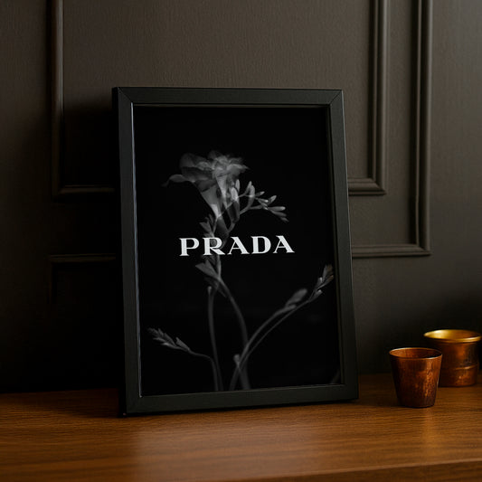 Cadre Photo Prada - Black Flower