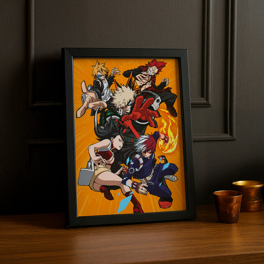Cadre Photo My Hero Academia - Red Team