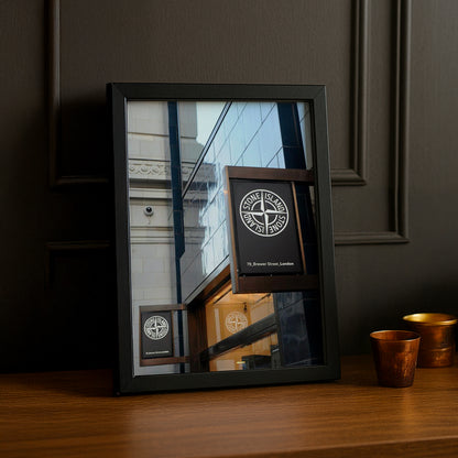 Cadre photo Stone Island devanture