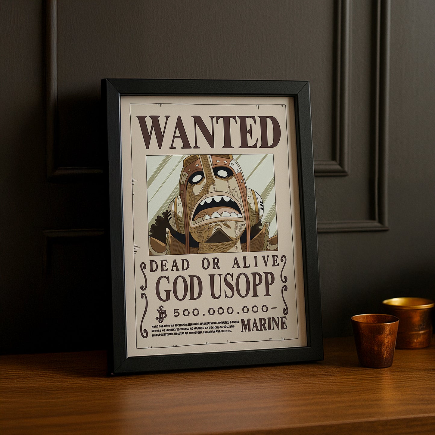 Cadre photo One Piece - Wanted God Usopp