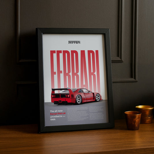 Poster Voitures - Ferrari F40 LM