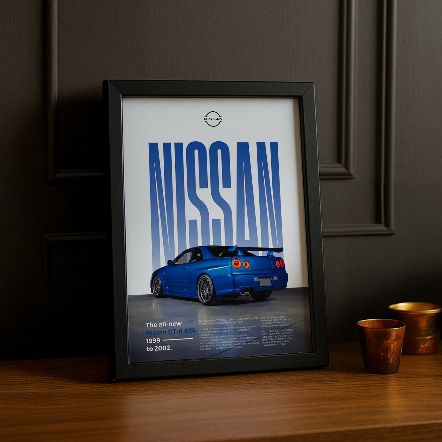Poster Voitures - Nissan GT-R R-34