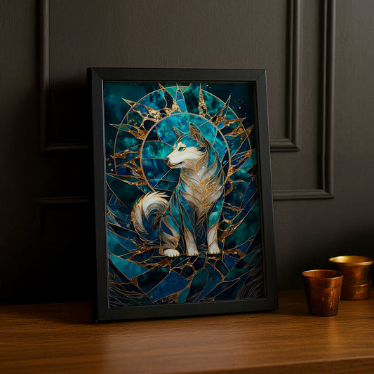 Cadre Photo Chien - Golden