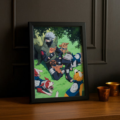 Cadre Photo Naruto - Kakashi's Ninja Dogs