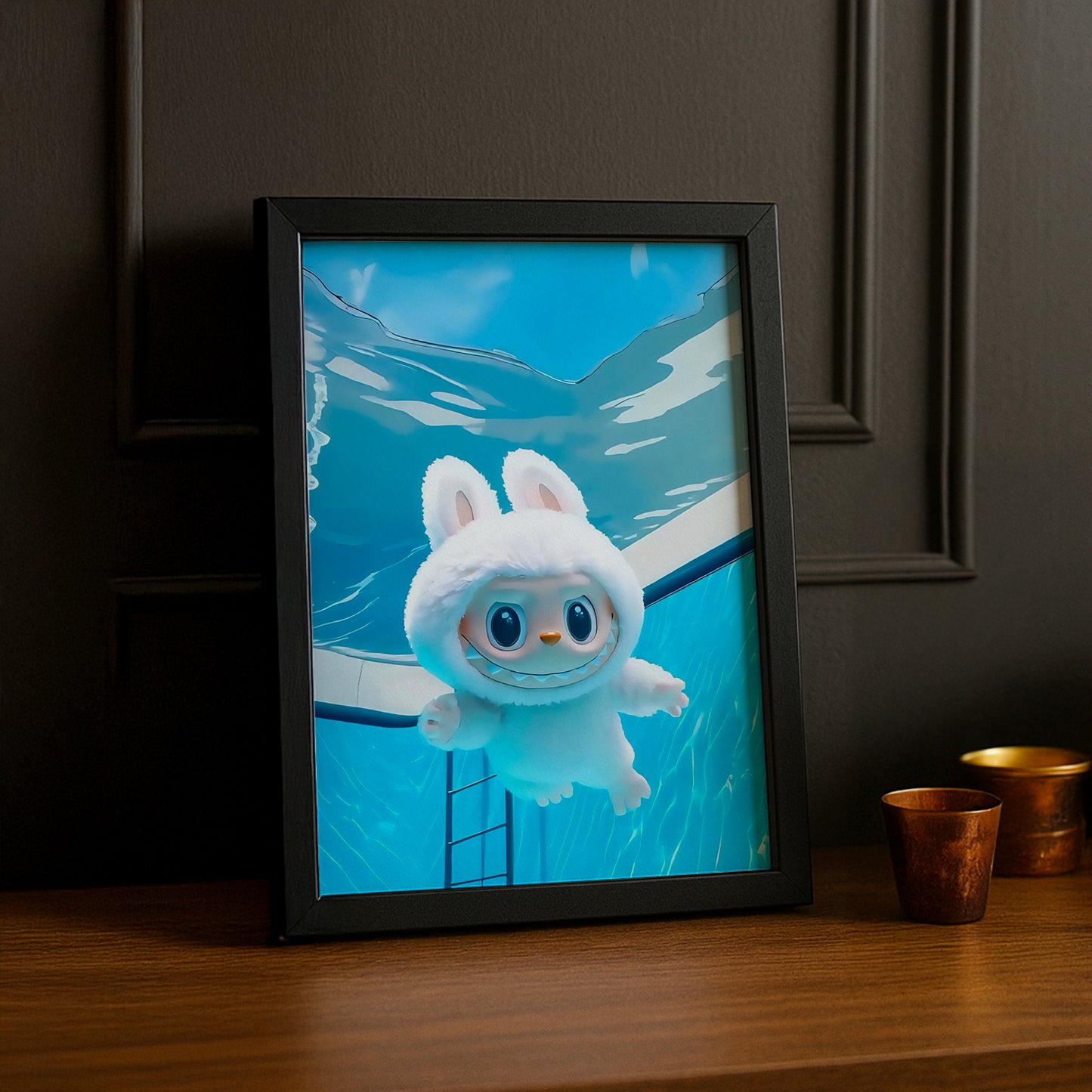 Poster Labubu - Nage