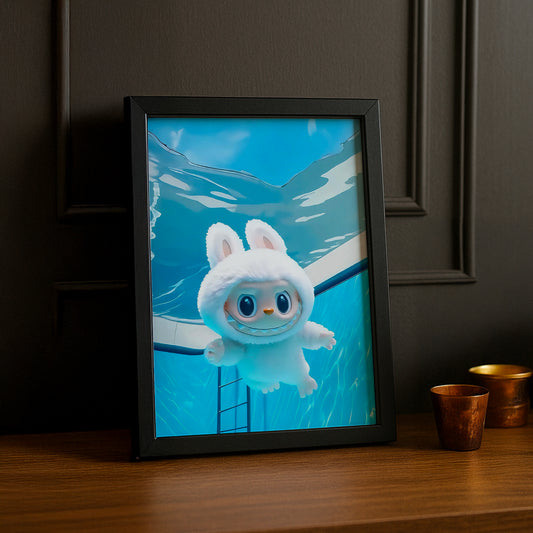 Poster Labubu - Nage