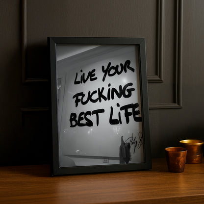 Cadre photo Citation - Live Your Best Life