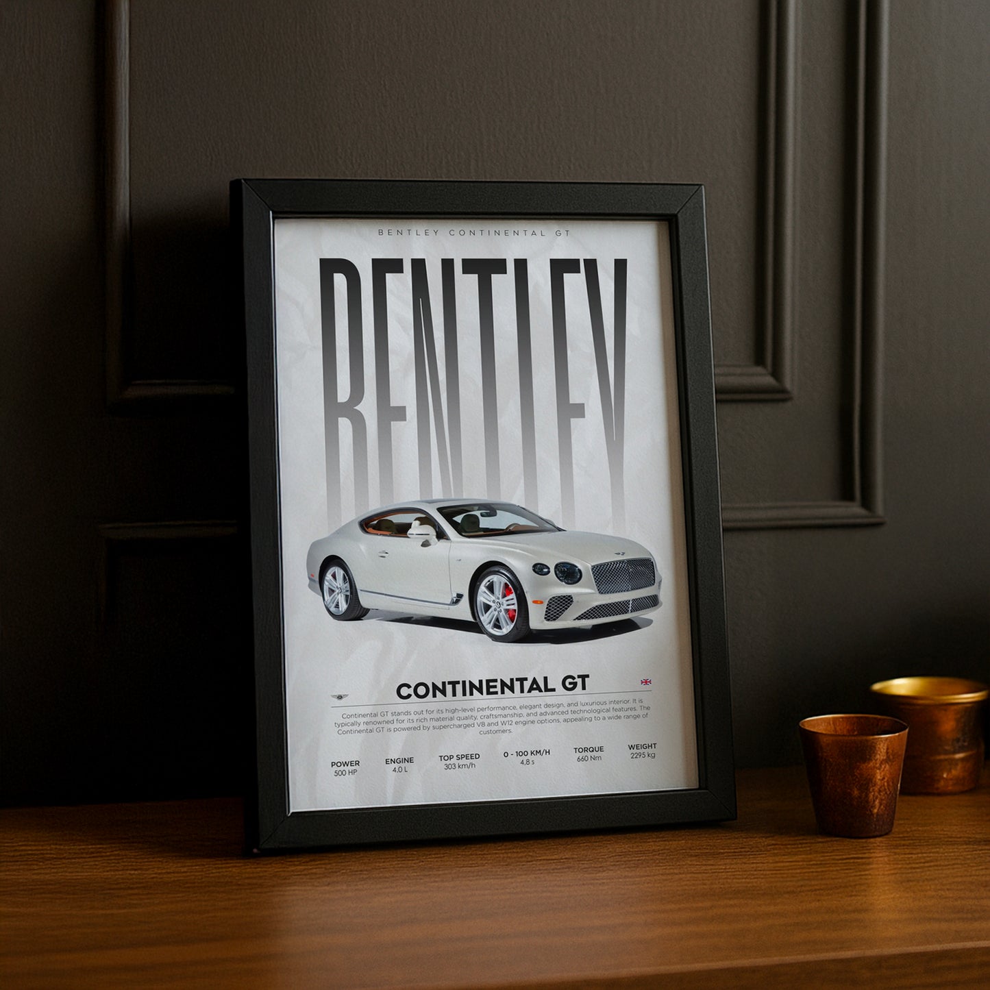 Cadre photo Bentley Continental GT