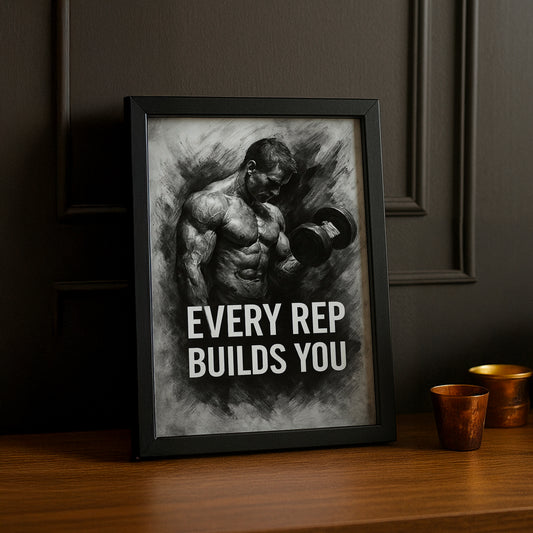 Cadre Photo Musculation - Every Rep Builds You