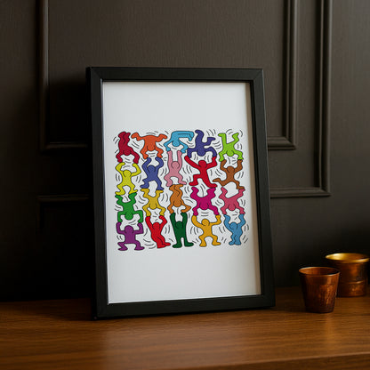 Cadre photo Keith Haring