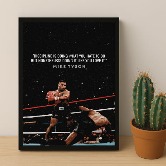 Cadre photo Motivation - Mike Tyson Citation