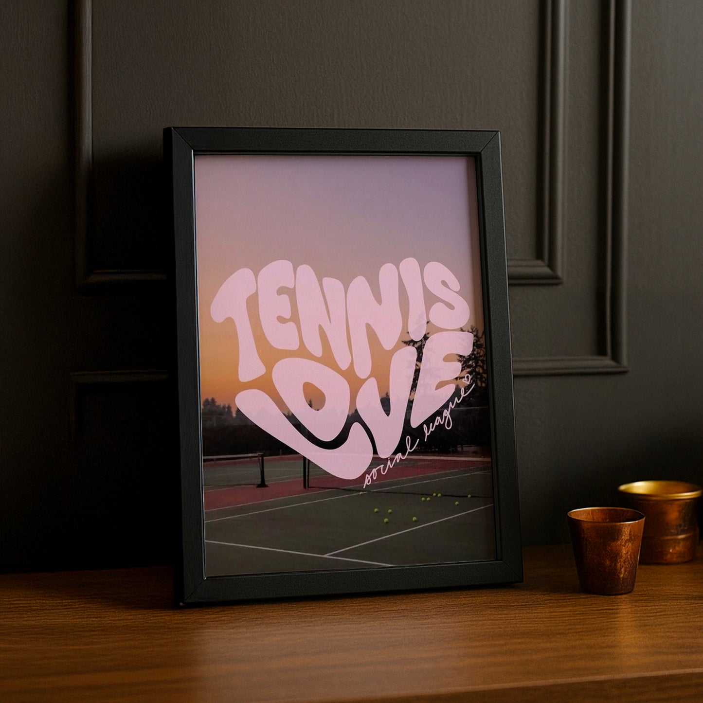 Cadre photo Tennis - Love