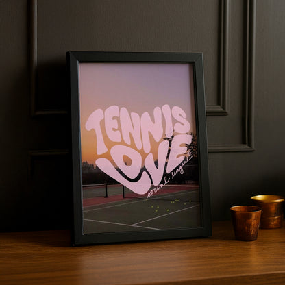 Cadre photo Tennis - Love