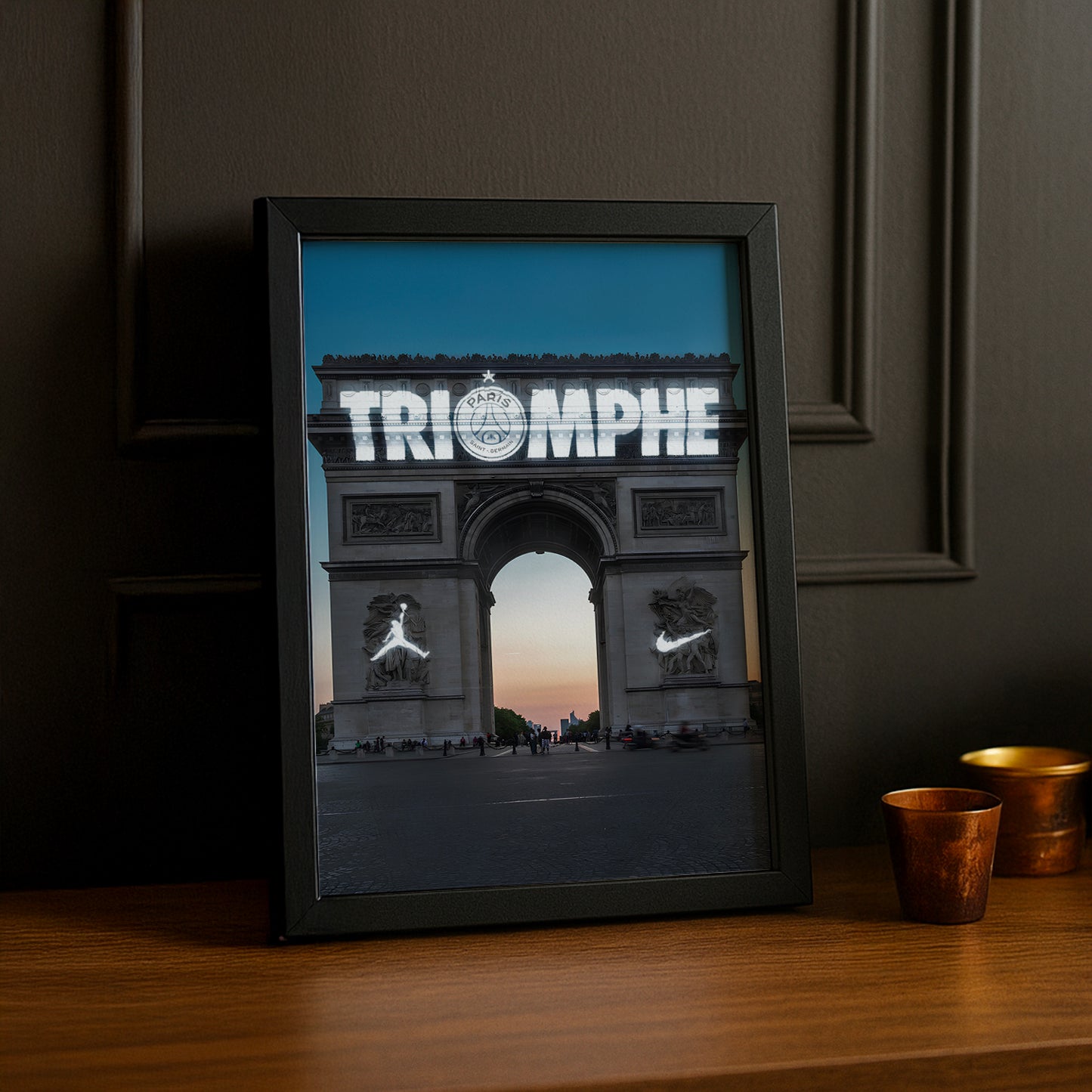 Cadre photo PSG Triomphe