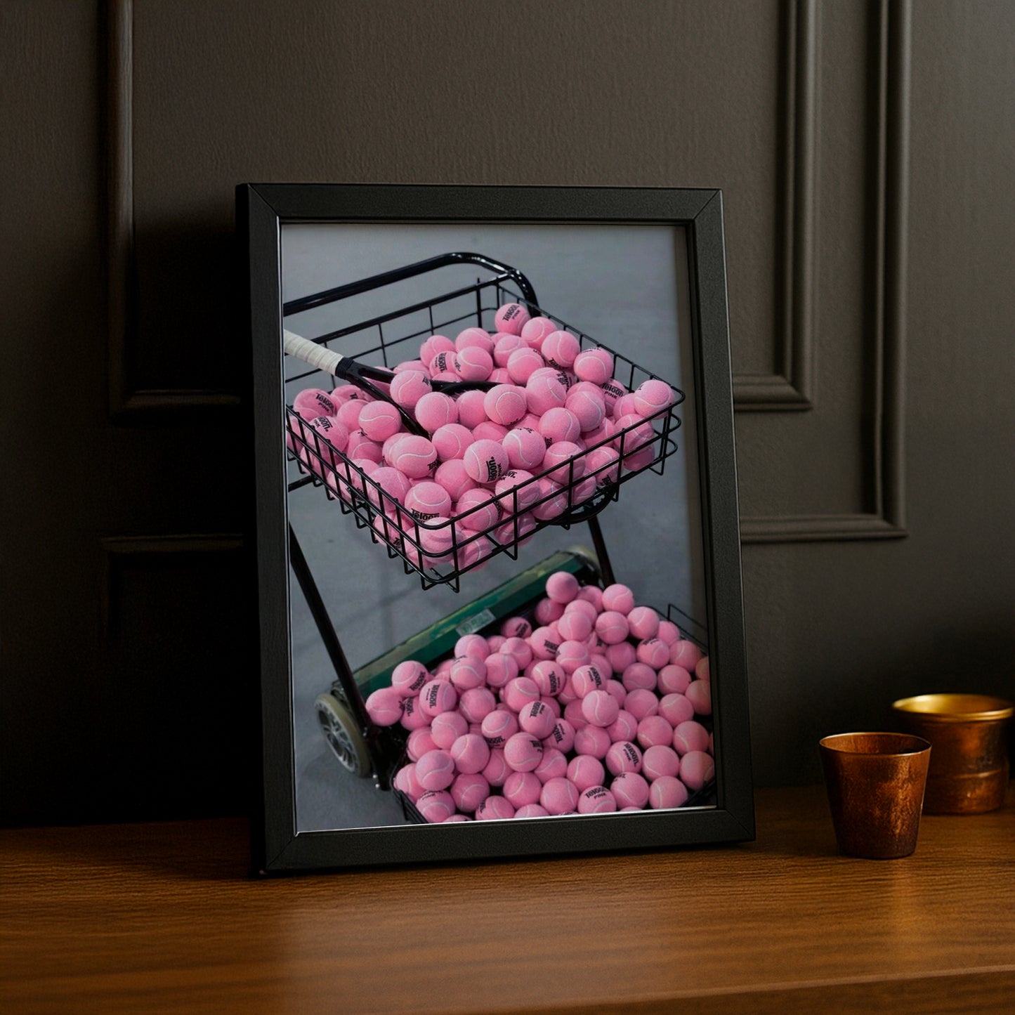 Poster Photo Tennis - Balle Rose