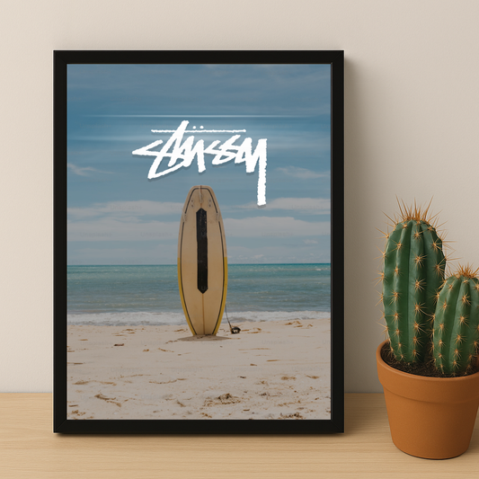 Cadre photo Stüssy - Planche de Surf
