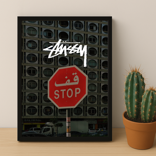 Cadre photo Stüssy - Panneau Stop
