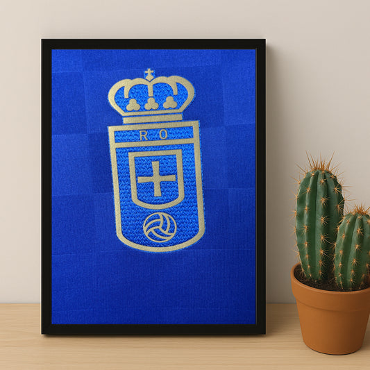 Cadre photo - Maillot Real Oviedo 25-26