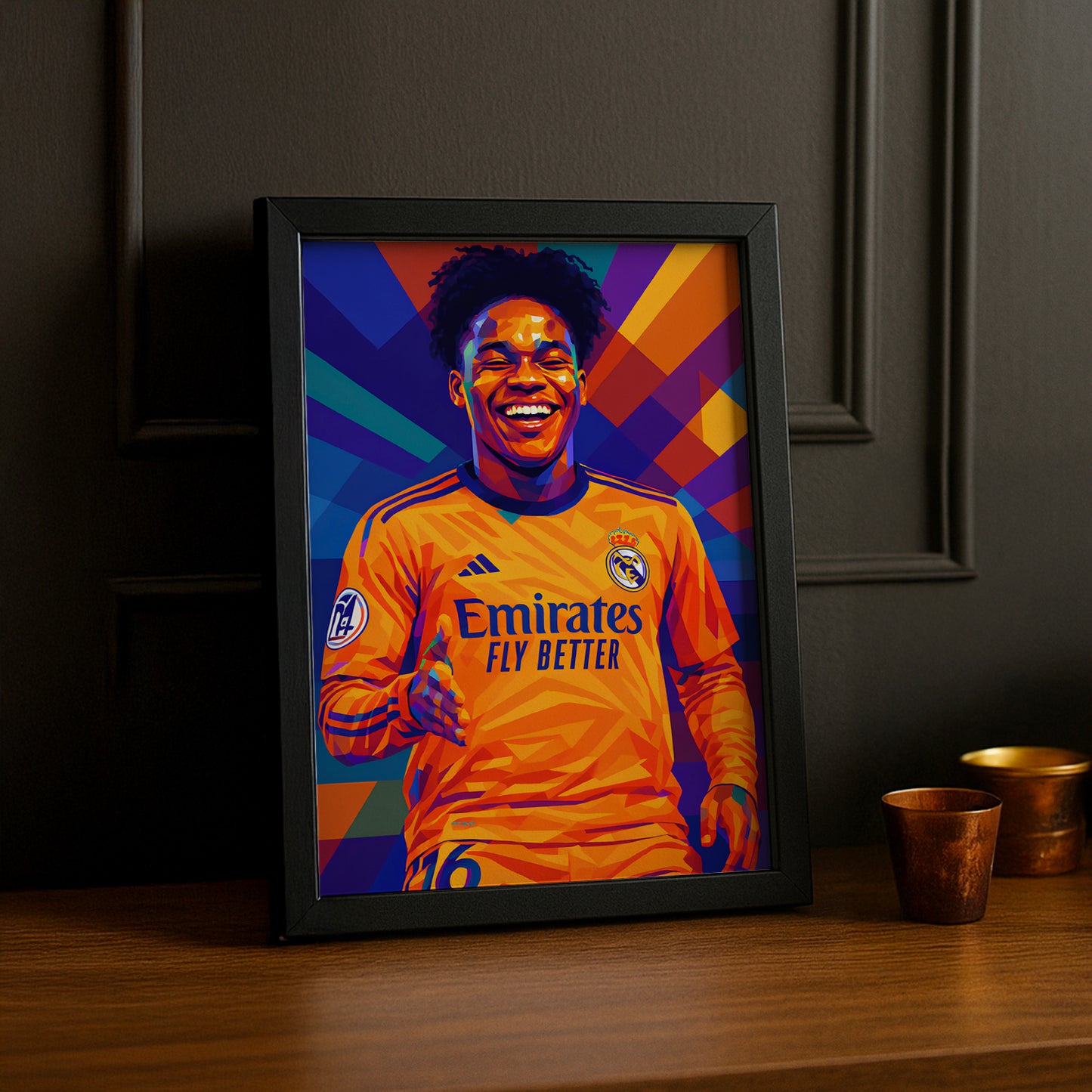 Cadre Photo Endrick Real Madrid – Affiche HD Encadrée Papier Premium