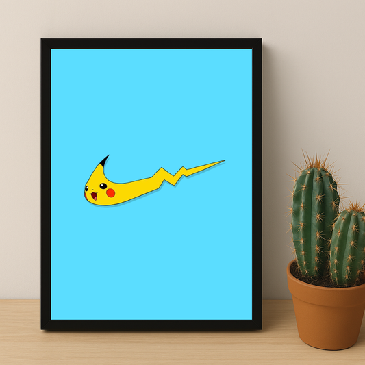 Poster Nike Pikachu logo