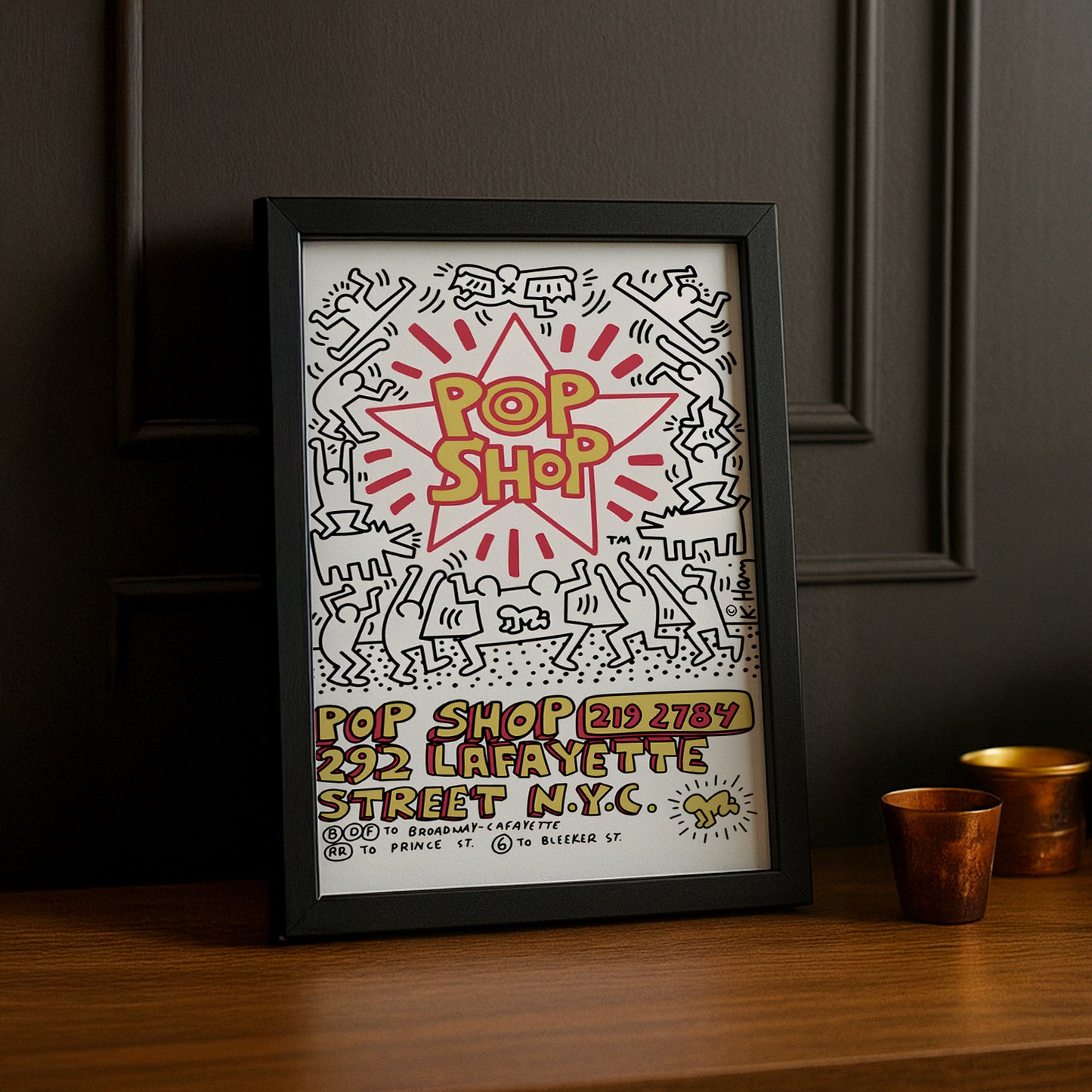 Cadre photo Keith Haring