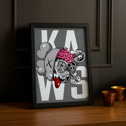 Poster Kaws Cerveau