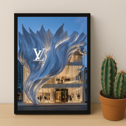 Cadre photo Louis Vuitton devanture