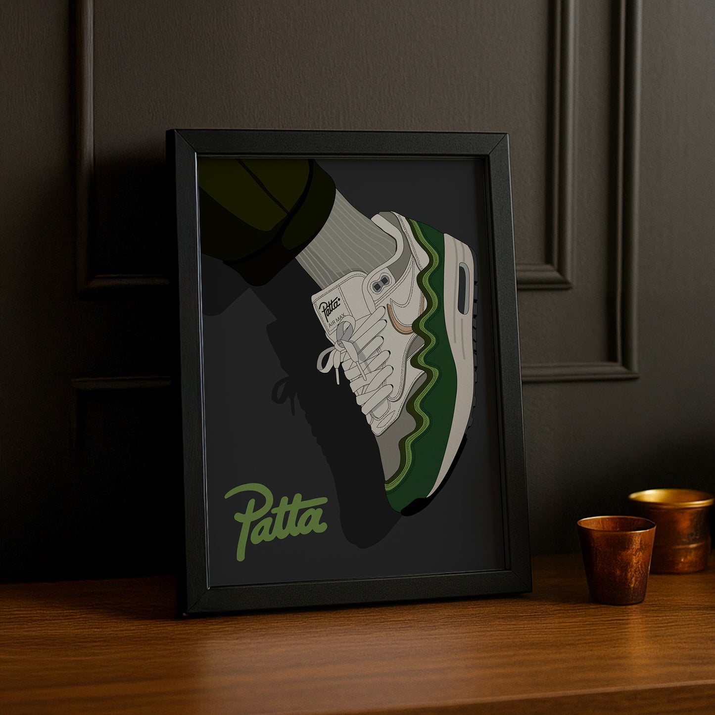 Cadre photo Nike Air Max Patta vert