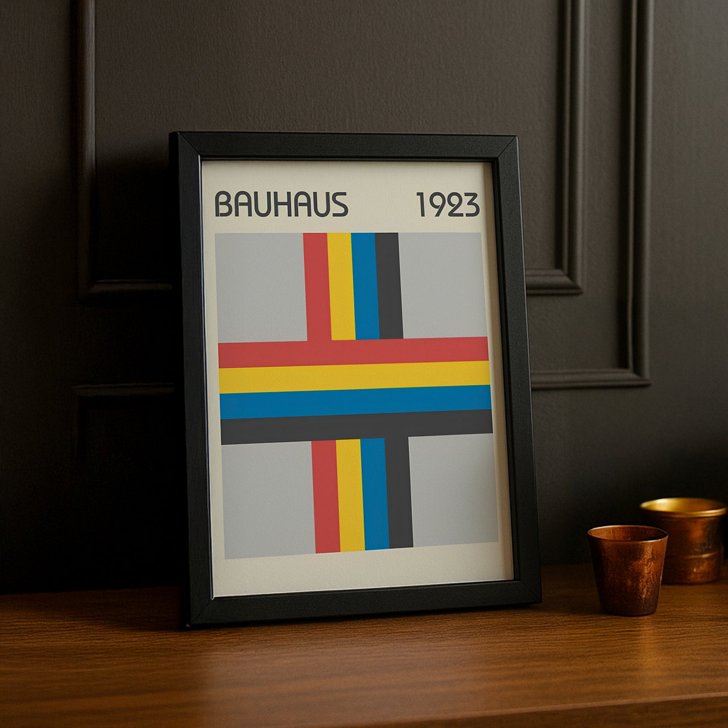 Cadre photo Bauhaus croix 1923