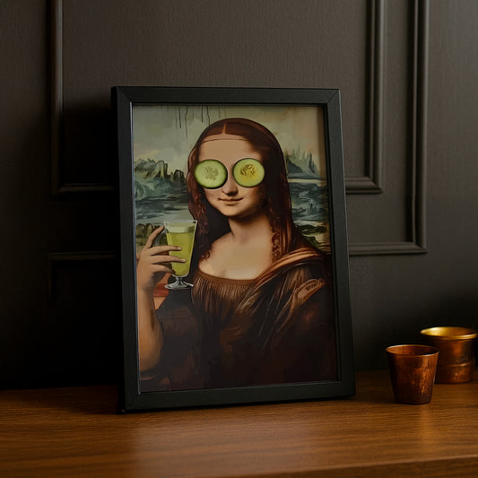 Cadre photo Mona Lisa courgette