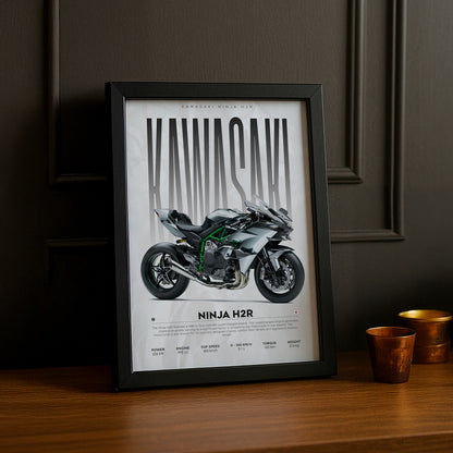 Cadre photo Kawasaki Ninja H2R