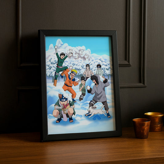 Cadre Photo Naruto - Snowball Fight