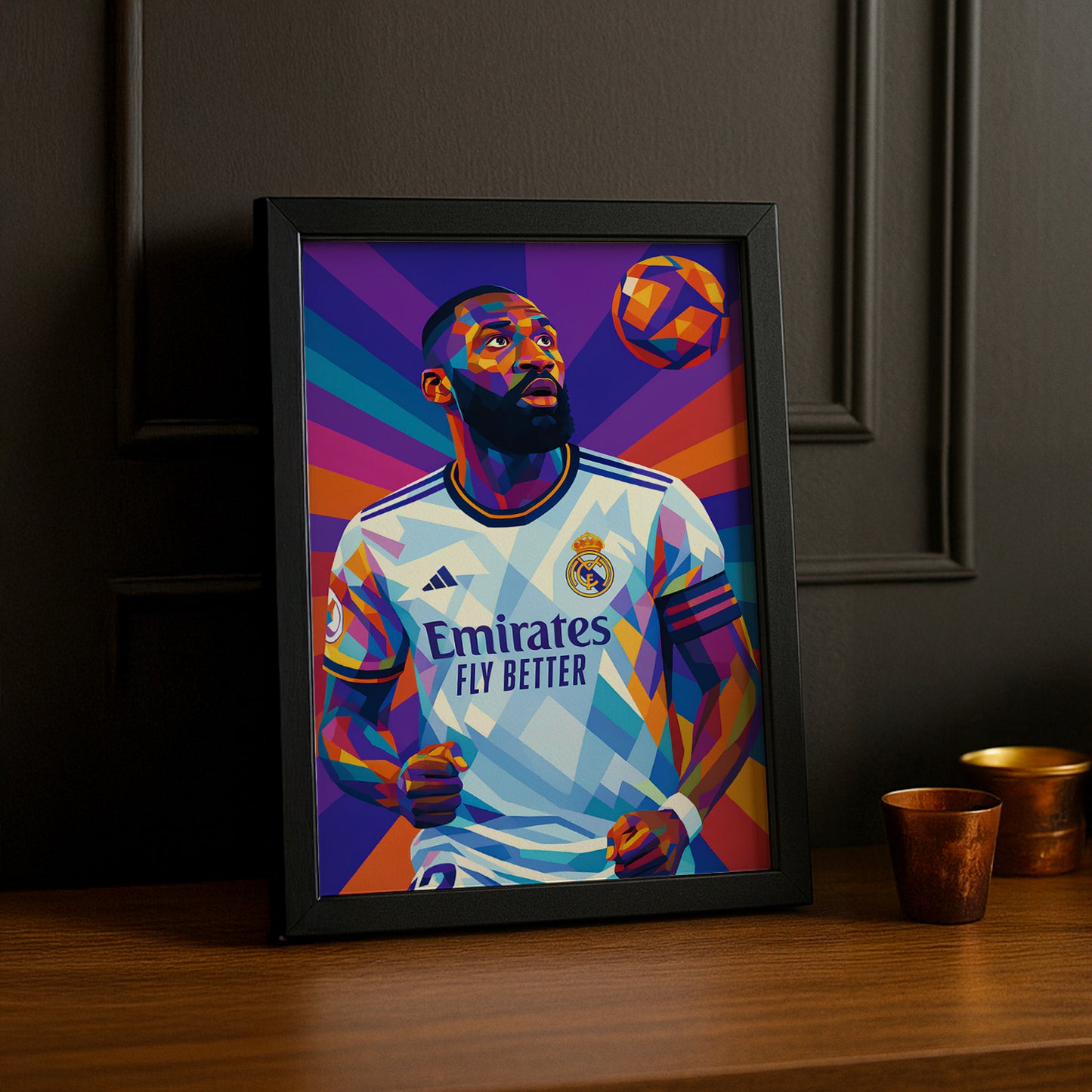Cadre Photo Rüdiger Real Madrid – Affiche HD Encadrée Papier Premium
