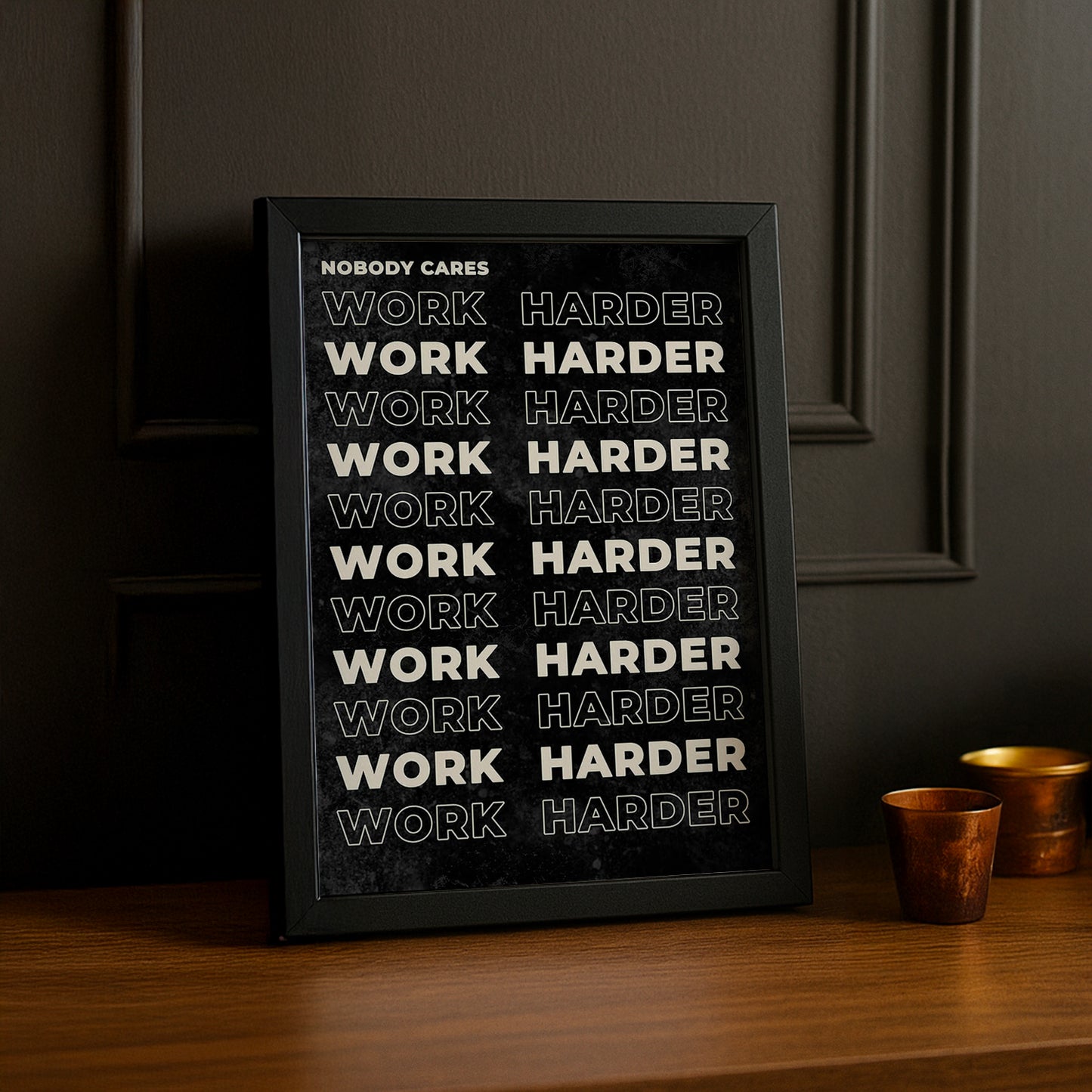 Cadre Photo Motivation - Work Harder