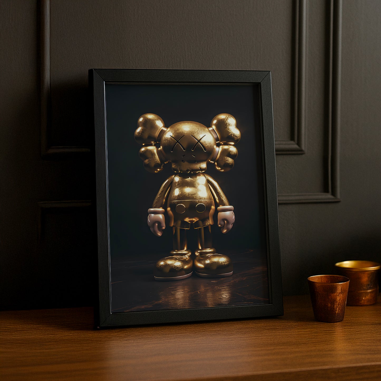 Cadre photo Kaws - Golden Companion