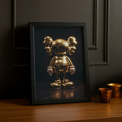 Cadre photo Kaws - Golden Companion