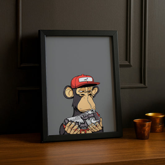 Cadre photo Bayc Ape Nike SB Dunk Pigeon