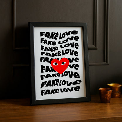 Cadre photo Comme Des Garçons Fake Love