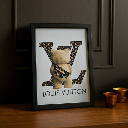 Cadre photo Louis Vuitton - Ours en peluche
