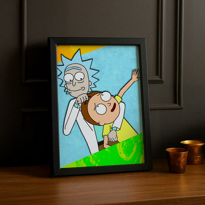 Cadre photo de Rick et Morty