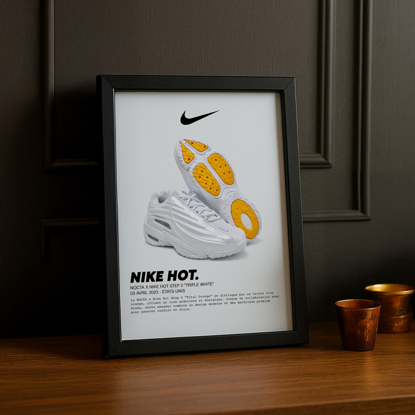 Cadre photo Nocta x Nike Hot Step 2 Triple White