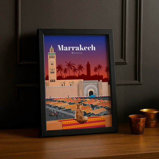 Maroc Marrakech - Poster