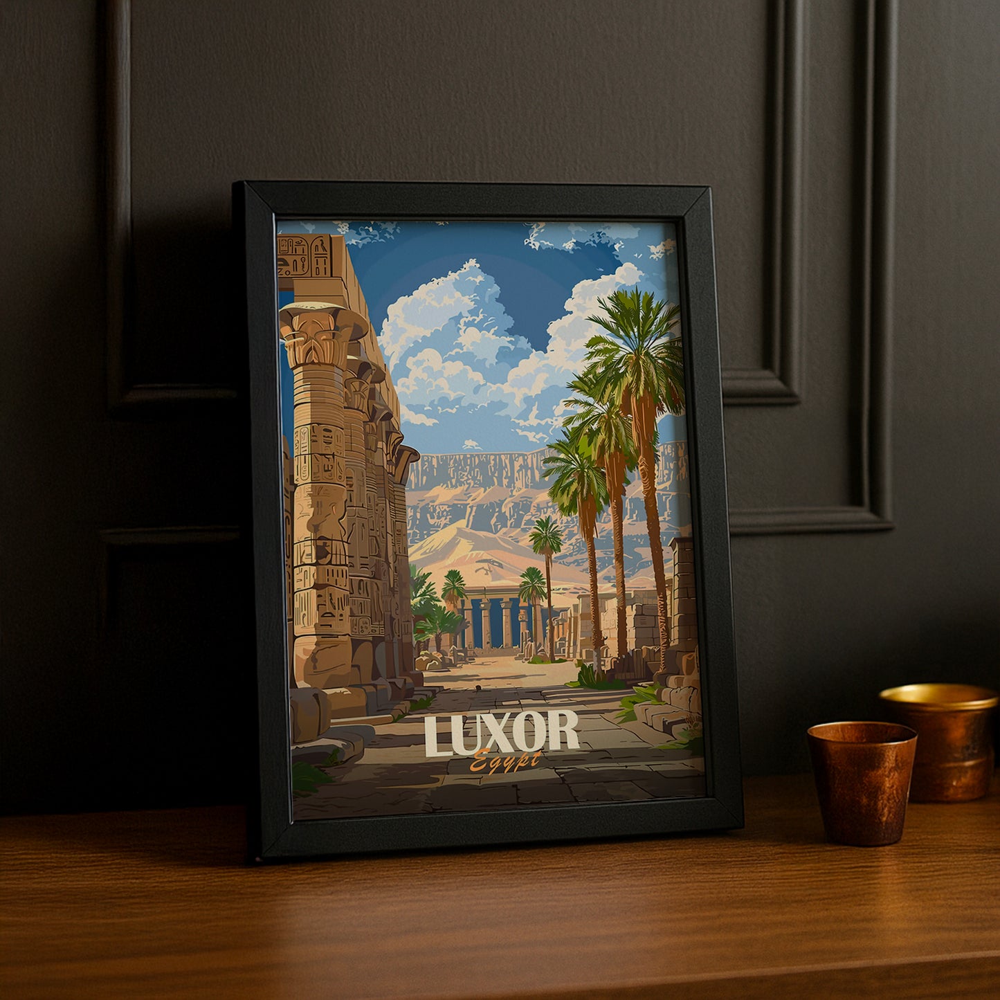 Cadre photo Luxor Egypt