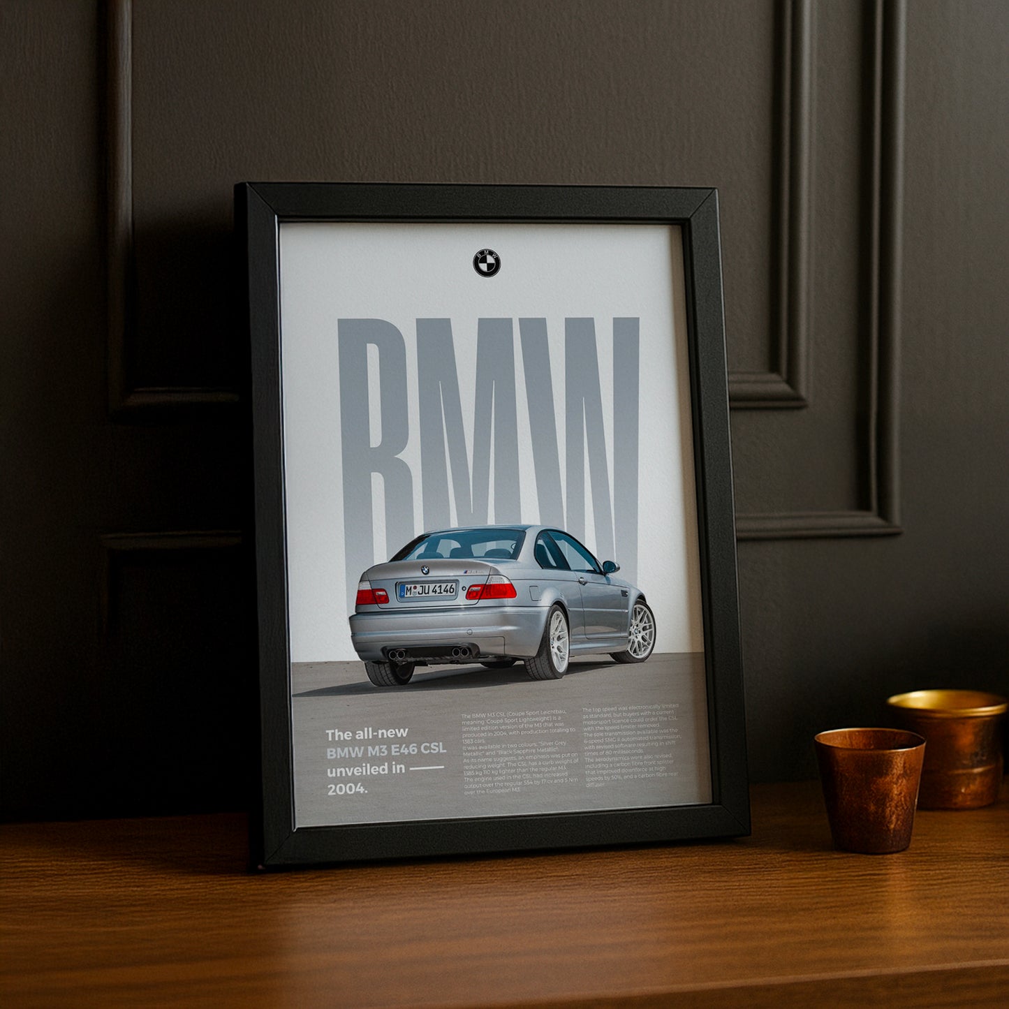 Poster Voitures - BMW M3 E46 CSL